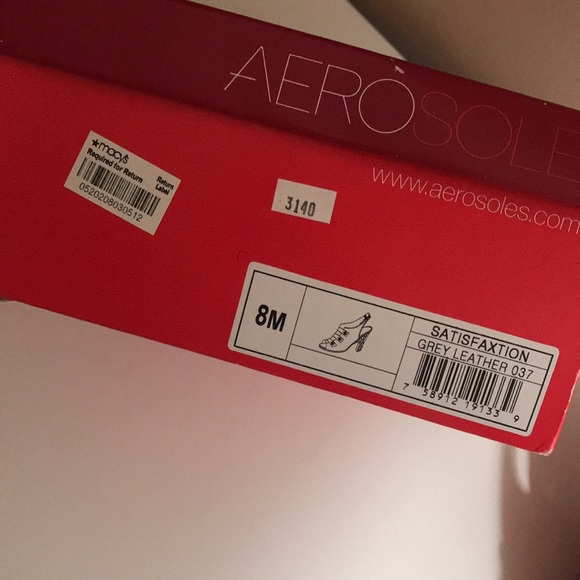 Aerosoles Satisfaxtion Grey Heels Size 8 - Picture 9 of 9